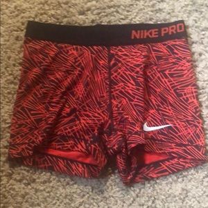 Nike pro spandex shorts